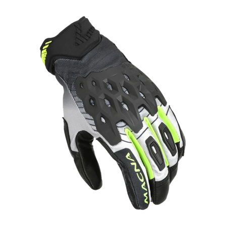 Motorradhandschuhe Macna Tanami Schwarz/Grau/Fluo Gelb S