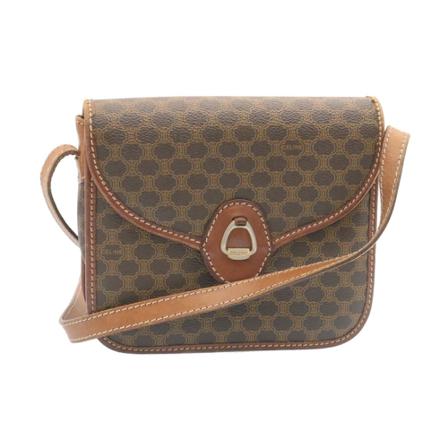 Celine Vintage, Pre-owned Shoulder Bag Bruin, Dames, Maat:ONE Size,leer