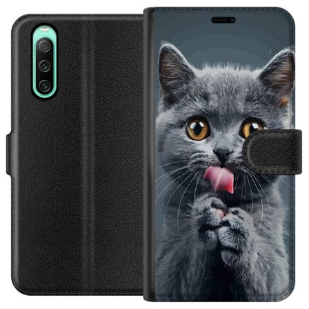 Kompatibelt Plånboksfodral till Sony Sony Xperia 10 IV Katt