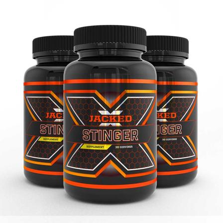 3 x Testo-booster – Jacked Stinger, 90 kapsler - Testosteron, Muskelvekst, Kosttilskudd, Muskelvekst, Testosteronøkere