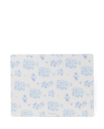 Lexington Laminerad dubbelsidig bordstablett, blå/vit (set om 2)