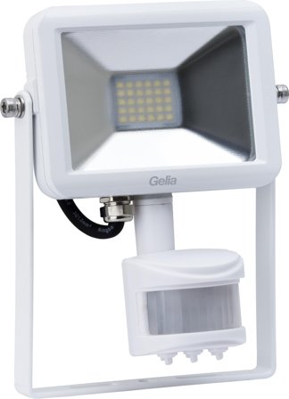 Gelia Hanö Strålkastare med rörelsevakt, IP44 Vit, Belysning
