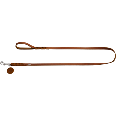 Hunter - Dog Leash Solid Education Brown 200 cm, 16 mm - Hund - Halsbånd - ZOO.no