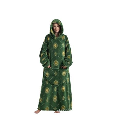 Överdimensionerad bärbar filt hoodie Varm tjock stor huvtröja Unisex med jätteficka för kvinnor Flickor Vuxna Män Tonåringar 36 140CM