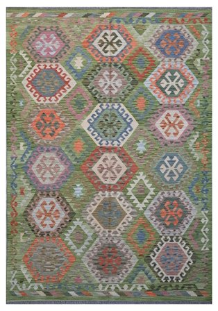 Kilim Afghan Old Style Rug 173X252 Wool, Afghanistan