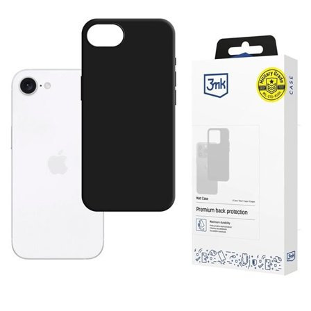3mk Matt Case til iPhone 16e - Svart