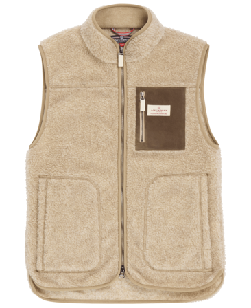 Amundsen Heroes Wool Fleece Vest Womens Natural