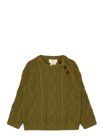 Knitted Jumper Pullover Striktrøje Khakigrønn Copenhagen Colors