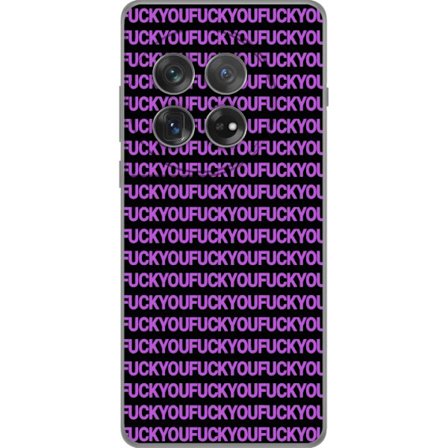 Kompatibelt Mobilskal till OnePlus 12 Rosa typografi