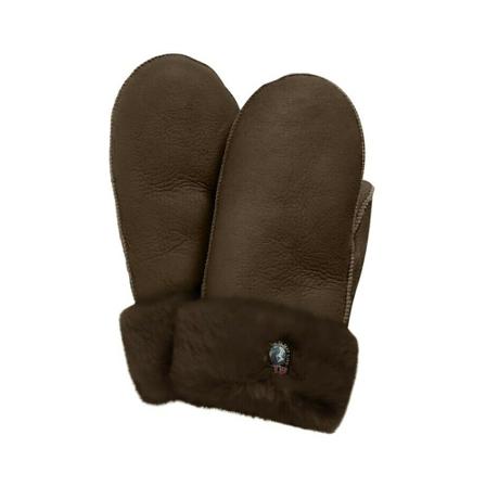 Parajumpers Brown Shearling Mittens , Bruin , unisex , Maat: S Handschoenen