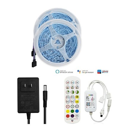 Smart WiFi LED Strip Lights Kit Röst- och APP-kontroll