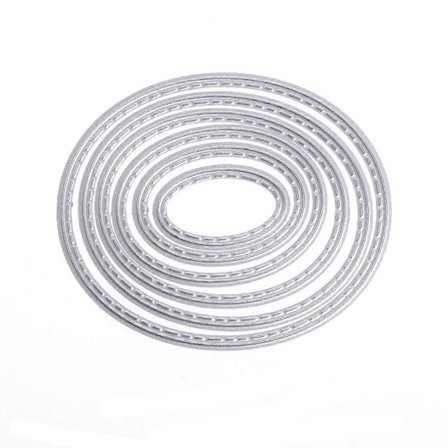 Ovale Metall Stanser Maler DIY Scrapbook Album Papirkort Pregehåndverk_tfrf