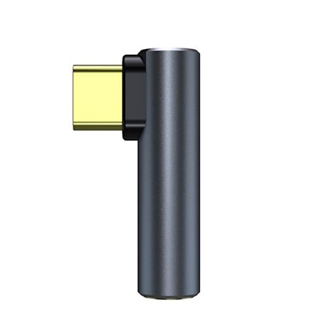 USB-C - 3,5 mm audiosovitin kuulokkeille Black