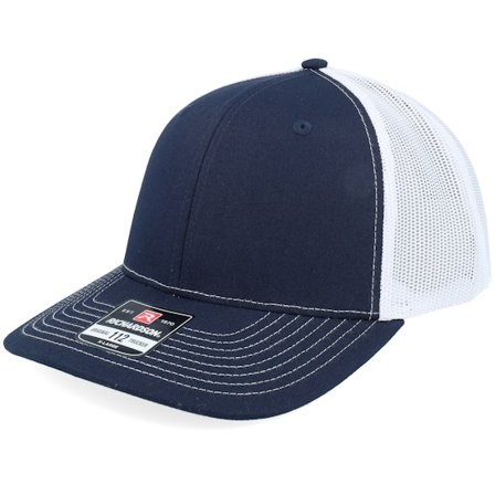 Richardson - Blau Trucker Cap - 112XL Split Navy/White X-Large Trucker @ Hatstore