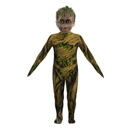 Børne Groot Jumpsuit Halloween Kostume