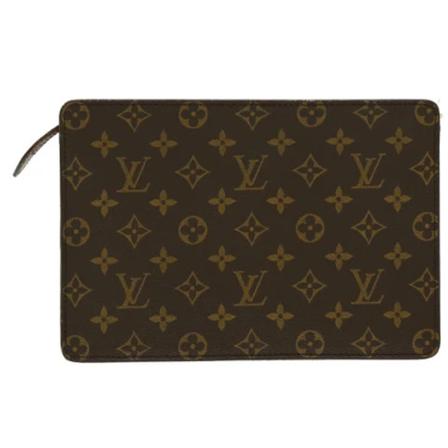 Louis Vuitton Vintage Pre-owned Canvas clutches , Bruin , unisex , Maat: ONE Size Vintage Tassen
