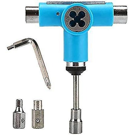 Skateboard T-verktyg, multifunktionellt bärbart T-verktyg för skateboardåkning