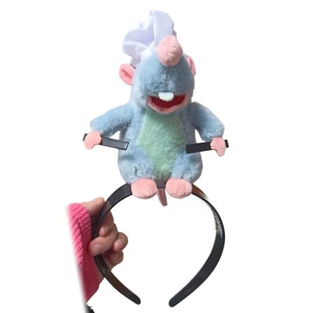 Remy Ratatouille Hårbånd/ Akselsiddende Kok Remy Plyslegetøj Hårbånd Halloween Kostume Hovedbeklædning Rotte Hår Bøjle