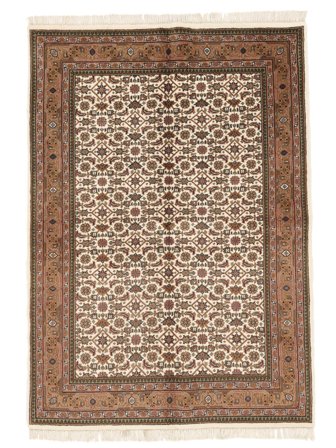 Tapis D'orient Bidjar Indo 144X202 Marron/Beige (Laine, Inde)