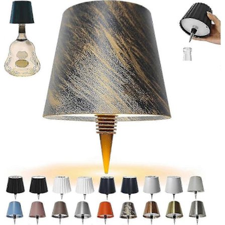 Trådløs flaskelampe, 3 farver genopladelige vinflaskelys til barer og restauranter