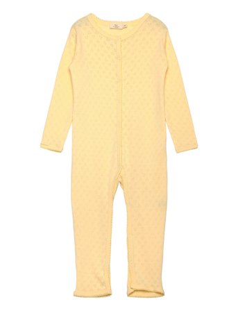 Copenhagen Colors Pointelle Heart Full Body - Yellow - 80