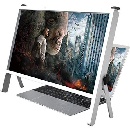 2025 Senaste Modell 3D Laptop Skärmförstorare, Vikbar Laptop Skärmförstoring Kompatibel med 15~20 Tum Mobiltelefon, Surfplatta, Laptop; f