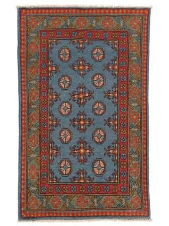 Handgeknüpft Afghan Fine Colour Teppich 80X120 Schwarz/Dunkelrot