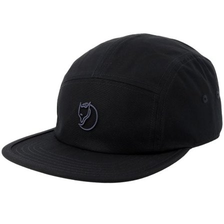 Fjällräven - Svart 5panel Keps - Flat Brim Cap Black 5-panel @ Hatstore