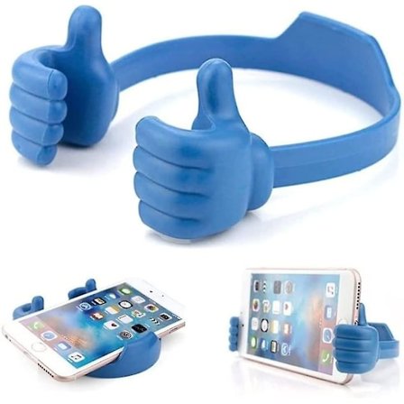 2 st tummen upp mobiltelefonhållare för skrivbord, universell flexibel mobiltelefonhållare för surfplatta