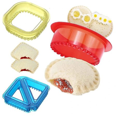 Sandwichkutter og -forsegler - Decruster Sandwich Maker for Uncrustables AV Round and Triangle and Square
