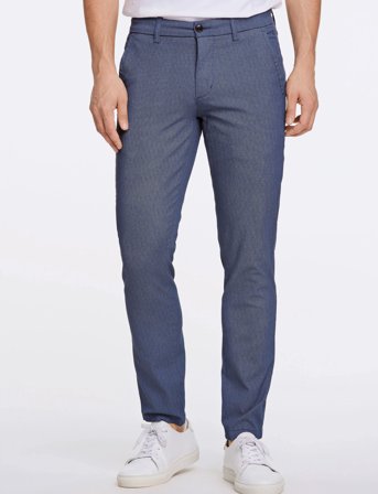 Lindbergh Aop Superflex Chino Pants - Navy - 30 x 30