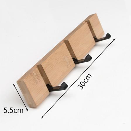 Foldbar knage, massiv træ dørknage, knage, håndklæde