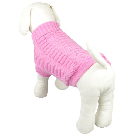 Mordely Hundkläder Solid Hundtröja Vinter Varm Pet Sweater