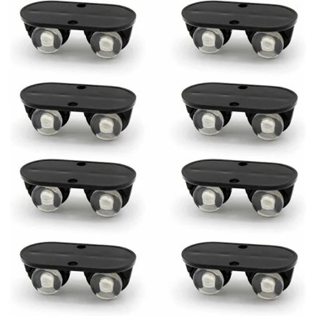 8 stk. oppbevaringsboksruller, små møbelruller, selvklebende plast (a12)