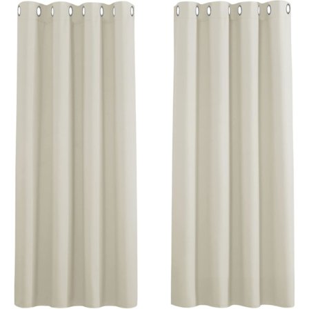 Beige Mørklægningsgardiner til Soveværelse - 107 x 160 cm Mørklægningsmateriale Stofgardiner til Stue Børn