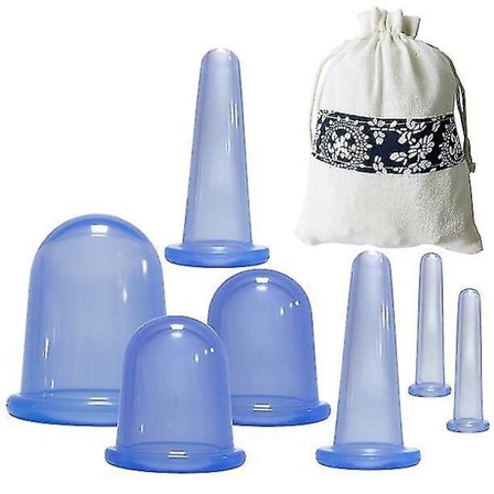 7pcs/set Cupping Therapy Silicone Anti-cellulite Vacuum Suction Massage