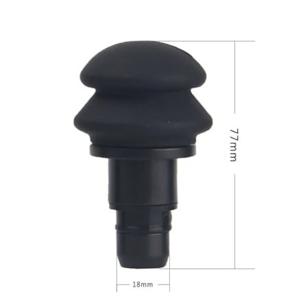 Universal Fascia Massage Huvud Massager Silikon Massage Headset Kroppsavslappning Fascia Massagepistol Ersättningshuvud Tillbehör~04244
