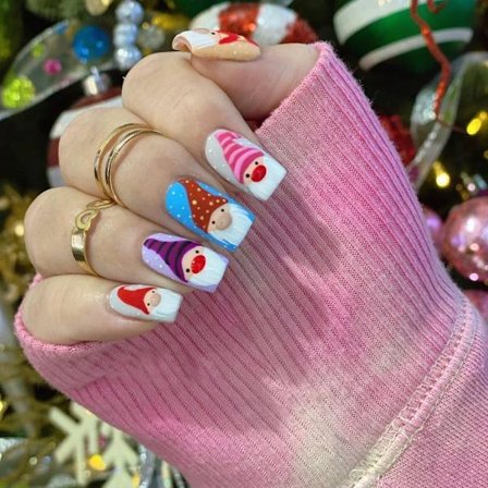 Jul franske falske negle Ballerina falske negle SN130 SN130