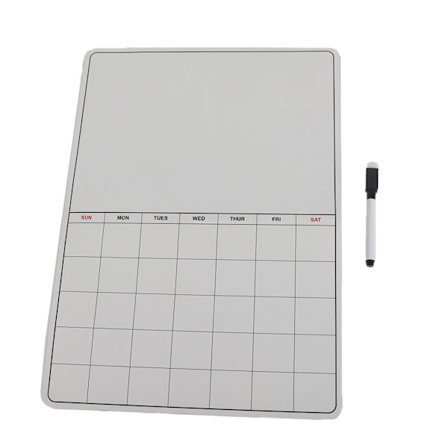 Whiteboard Månedsplanlægger Køleskab Magnetisk opslagstavle Memoboards Køleskabsmagnet Kalender Dagsplanlægger