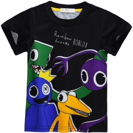 3D Rainbow friends Summer Kids kortärmad grafisk T-shirt A 150cm