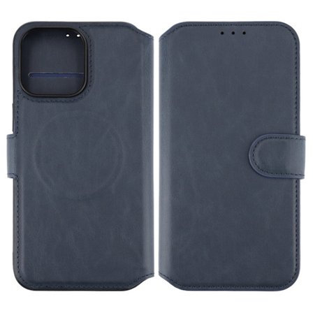 iPhone 15 Pro Max Plånboksfodral med Magsafe Rvelon - Blå