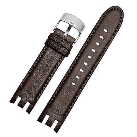 21 MM Mjukt Läder Klockarmband Vintage Alligator Grain För Swatch YRS403 (FMY)