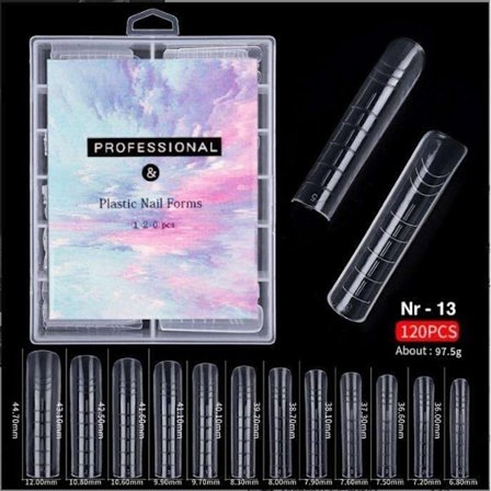 120 stk negleform til polygel - Akryl negle - Neglespidser
