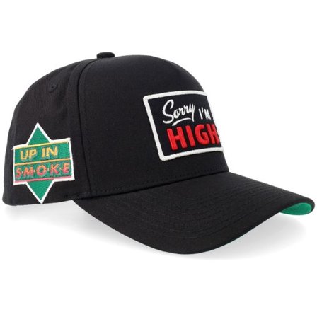 Field Grade - Svart adjustable Keps - Sorry I'm High Black Twill A-frame Adjustable @ Hatstore