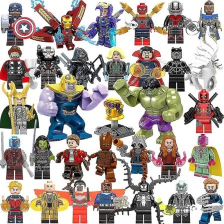 32 stk Marvel Avengers Superhelt Tegneserie Mini Figurer Dc Minifigur Gave til Barn h