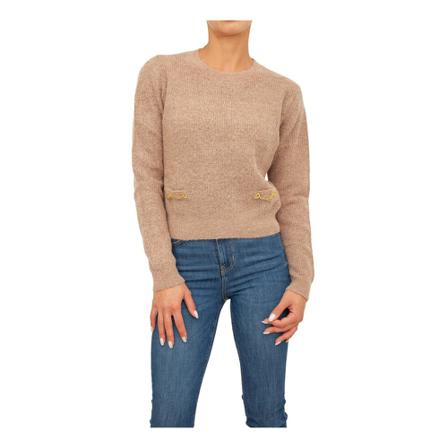 Guess, Round-neck Knitwear Beige, Dames, Maat:XS