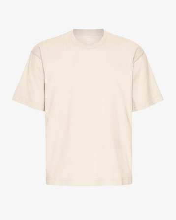 Oversized Organic T-Shirt - Ivory White - Male - 2XL