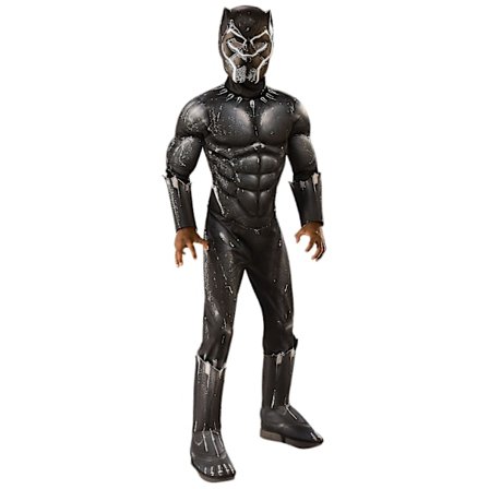 2023 Svart Muskulös Jumpsuit Panther Kostym för Barn Djur Super Leopard Halloween Barn Purim Karneval Cosplay CNMR