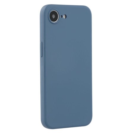 iPhone 16e Etui Fleksibel bagside Blød anti-ridse fiberforing Telefoncover - Safir