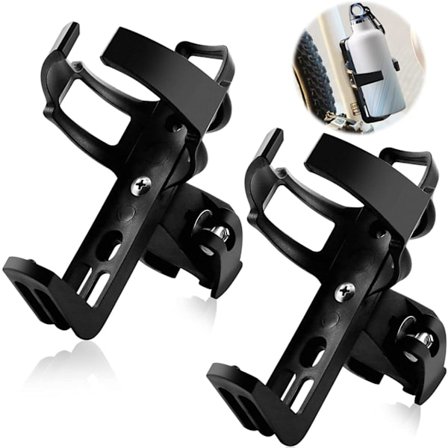 Svart - 2-delt sykkelvannflaskeholder for terrengsykkel